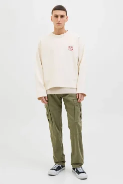 Jack & Jones Calças-Calça cargo com ajuste relaxado verde