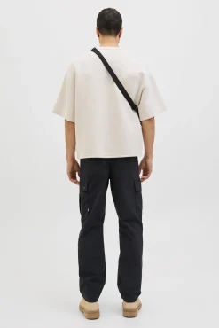 Jack & Jones Calças-Calça cargo com ajuste relaxado preto