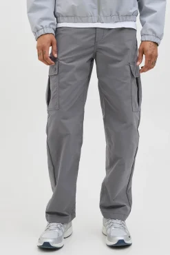Jack & Jones Calças-Calça cargo com ajuste relaxado cinzento