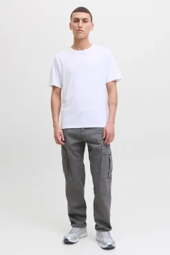 Jack & Jones Calças-Calça cargo com ajuste relaxado cinzento