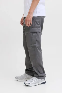 Jack & Jones Calças-Calça cargo com ajuste relaxado cinzento