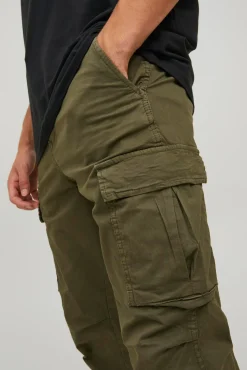 Jack & Jones Calças-Calça cargo de regular fit Verde