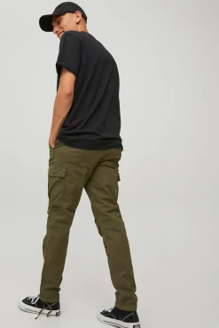 Jack & Jones Calças-Calça cargo de regular fit Verde
