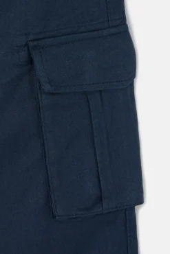 Silbon Calças-Calça cargo esportiva casual Azul