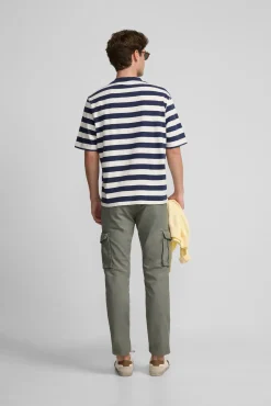 Silbon Calças-Calça cargo esportiva casual Verde