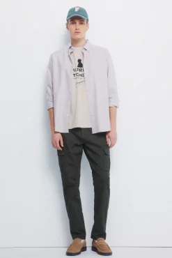 Springfield Calças-Calça cargo slim fit calça estampado