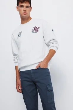 Springfield Calças-Calça cargo slim fit calça azul