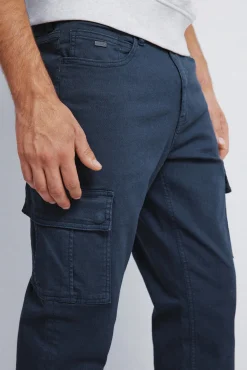 Springfield Calças-Calça cargo slim fit calça azul