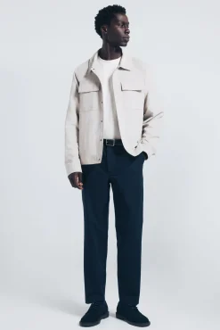 Springfield Calças|Chinos-Calça chino jogger com caimento confortável azul