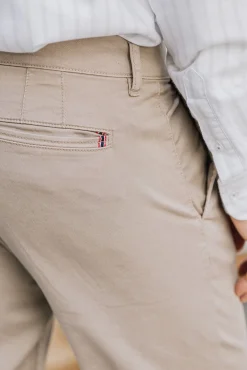 Celopman Jeans|Calças-Calça Chino Skinny bege