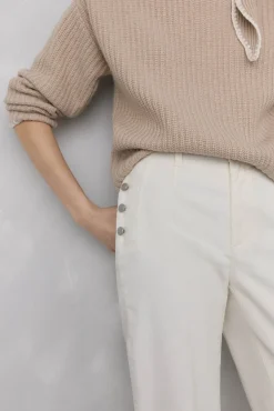 Pedro del Hierro Calças-Calça clássica de veludo veludo slim Branco