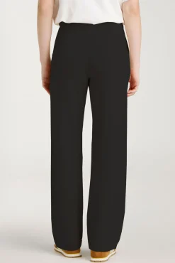 Vila Calças-Calça comprida de malha com viscose Preto