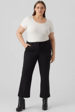 Vero Moda Curve Calças-Calça comprida reta curva Preto
