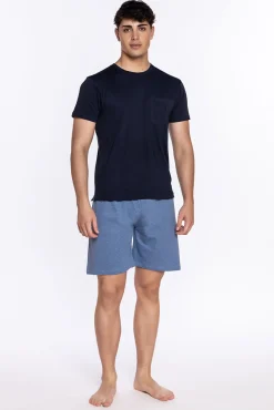 Punto Blanco Calças-Calça curta com borracha forro, Basix azul