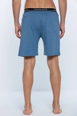 Punto Blanco Calças-Calça curta com borracha forro, Basix azul