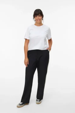 Vero Moda Curve Calças-Calça de cintura elástica plus size Preto