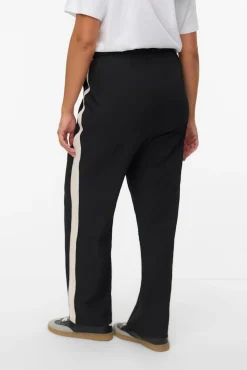 Vero Moda Curve Calças-Calça de cintura elástica plus size Preto