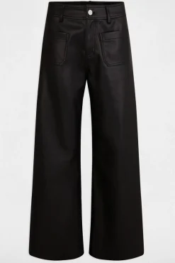 Morgan Calças-Calça de couro sintético Preto