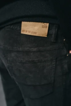 OOTO Calças-Calça de pana 5 bolsos slim fit Preto