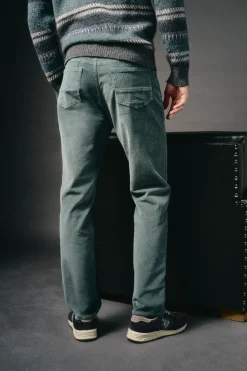 OOTO Calças-Calça de pana 5 bolsos slim fit Azul