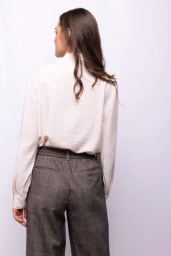 Object Calças-Calça de perna larga Castanho