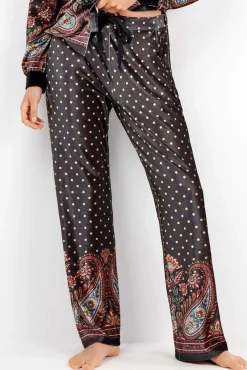 Gisela Pijamas-Calça de pijama de veludo branco