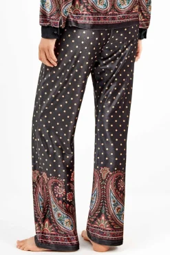 Gisela Pijamas-Calça de pijama de veludo branco