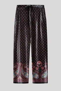 Gisela Pijamas-Calça de pijama de veludo branco