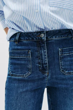 Caroll Jeans-Calça denim clássica Azul