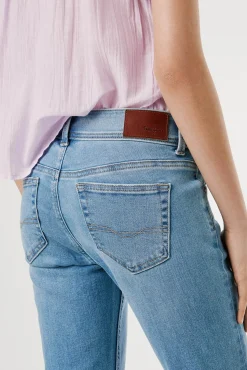 Pepe Jeans Jeans|Calças-Calça denim flare de corte baixo Pimlico azul