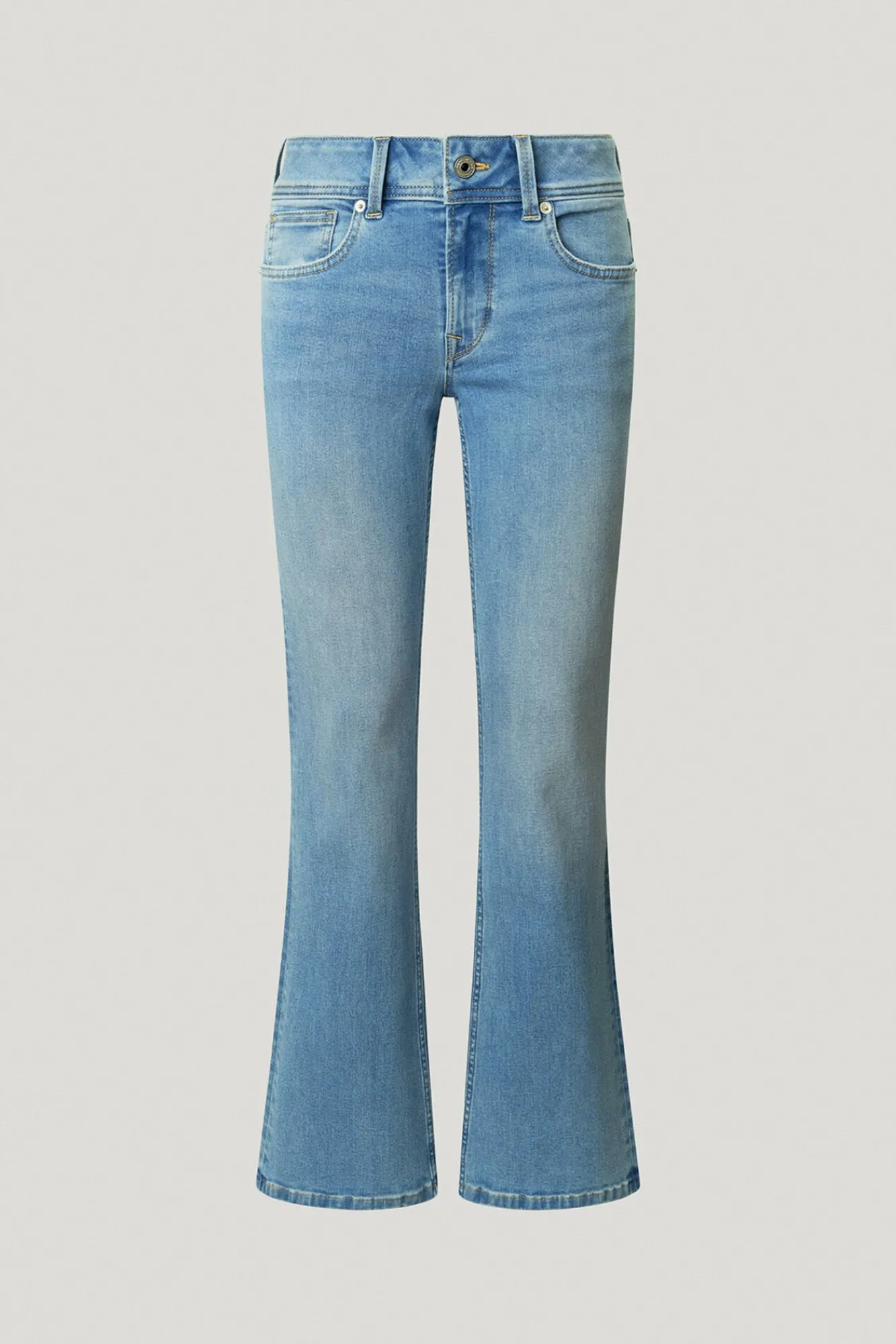 Pepe Jeans Jeans|Calças-Calça denim flare de corte baixo Pimlico azul