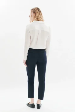 Caroll Calças-Calça detalhe botões Azul