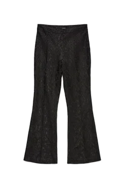 Vero Moda Calças-Calça flare com efeito renda Preto