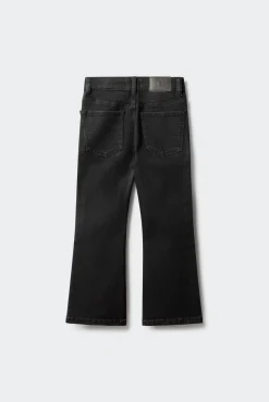 Springfield Kids Calças-Calça flare com tachas para meninas preto
