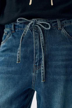 Object Jeans|Calças-Calça fluidas Tencel Azul