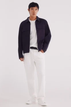 Springfield Jeans-Calça jeans branca reta bege