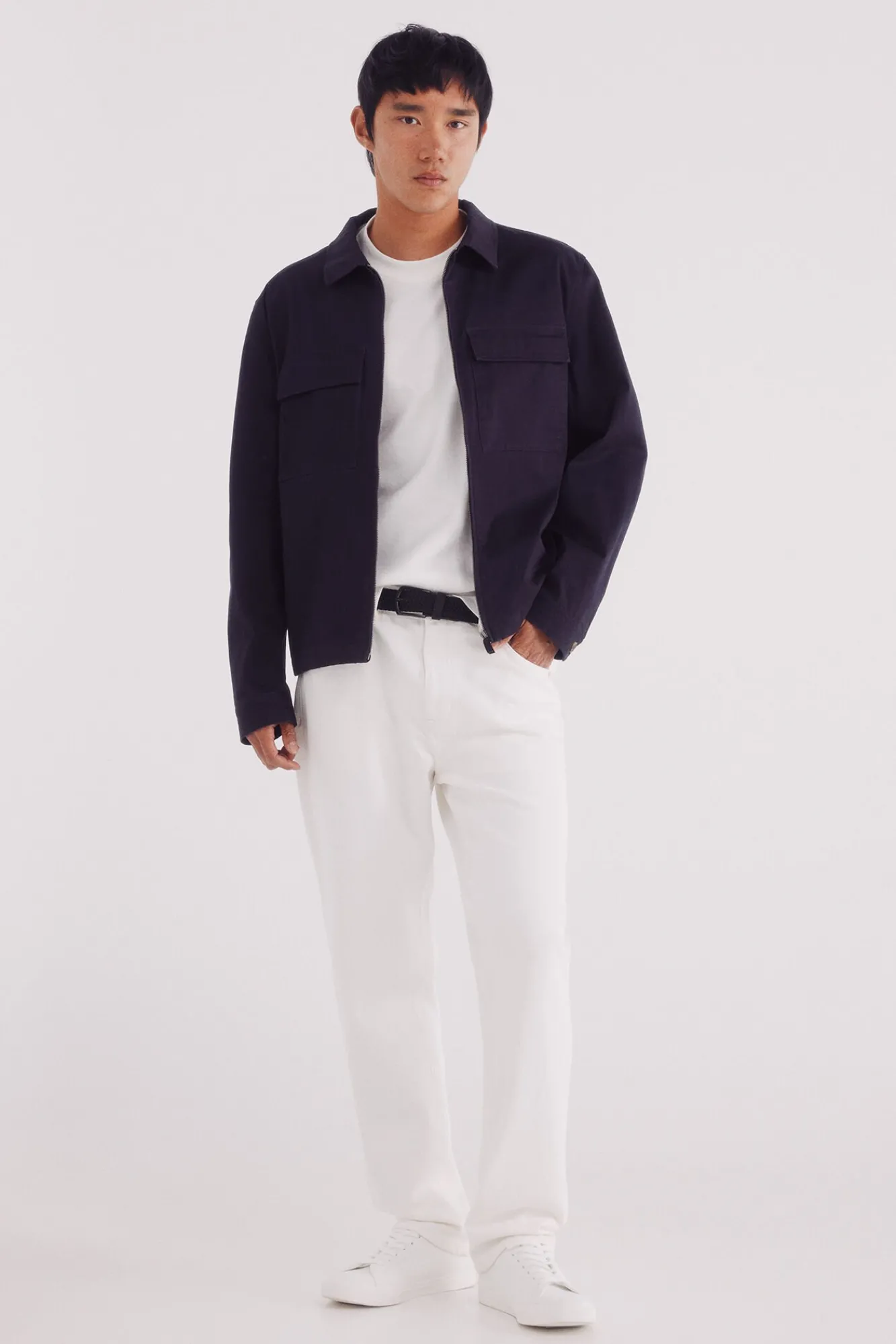 Springfield Jeans-Calça jeans branca reta bege