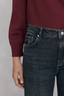 Pedro del Hierro Jeans|Calças-Calça jeans básica de perna larga Cizento
