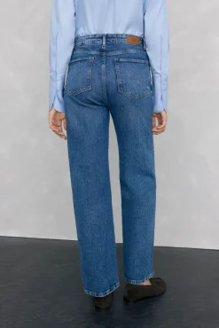 Pedro del Hierro Jeans|Calças-Calça jeans básica de perna larga Azul