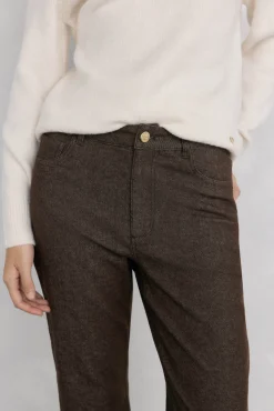 Pedro del Hierro Jeans-Calça jeans básica estilo tubo de fogão Marrom