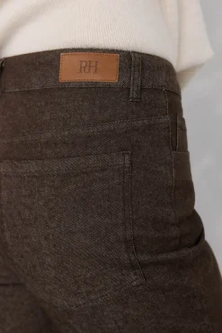 Pedro del Hierro Jeans-Calça jeans básica estilo tubo de fogão Marrom