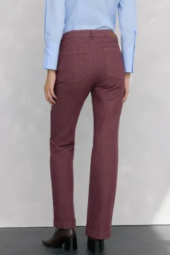 Pedro del Hierro Jeans-Calça jeans básica estilo tubo de fogão Bordeaux