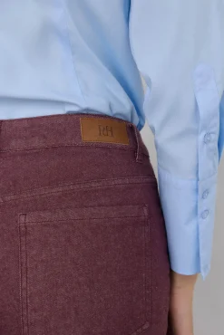 Pedro del Hierro Jeans-Calça jeans básica estilo tubo de fogão Bordeaux