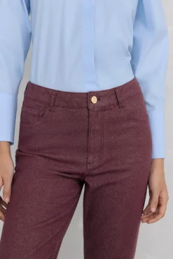 Pedro del Hierro Jeans-Calça jeans básica estilo tubo de fogão Bordeaux