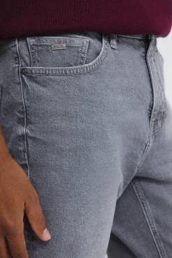 Springfield Jeans-Calça jeans cinza slim fit com lavagem média cinzento