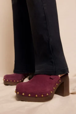 Slowlove Jeans|Calças-Calça jeans com abertura baixa Cinzento