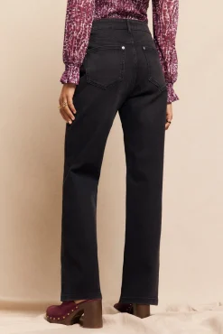 Slowlove Jeans|Calças-Calça jeans com abertura baixa Cinzento