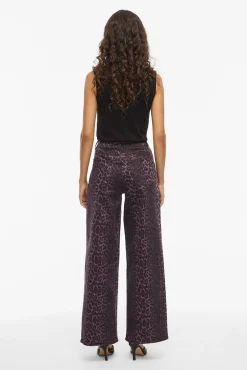 Vila Jeans-Calça jeans com estampado de leopardo Granada