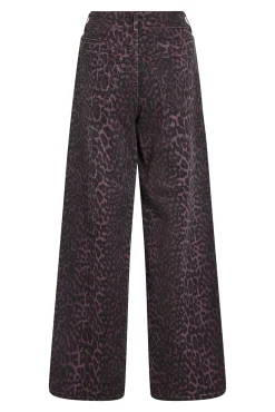 Vila Jeans-Calça jeans com estampado de leopardo Granada