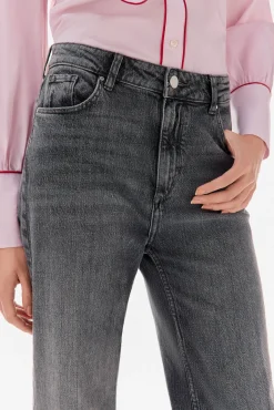 TFP by Tamara Falcó Jeans-Calça jeans cropped de perna larga Cizento